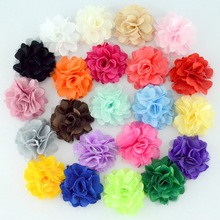 Cute 20pcs/lot 2" Satin Mesh Flowers DIY Kids Hair Accessory Boutique Wedding Decoration Flower Hair Flower Accessories 2024 - buy cheap