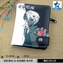 Men/Women Leather Wallets of Anime Tokyo Ghoul Kaneki Ken Design Leather Purse for Cosplay Gift 2024 - buy cheap