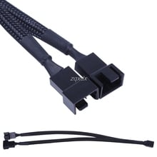 1 To 2 Way Y-Splitter Sleeved 4-Pin PWM Connector Cooler Cooling Fan Extension Adapter Cable for CPU or Computer Box fan 2024 - buy cheap