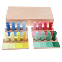 Montessori Sensorial Material Toy - Wooden Gradient Color Learning Matching Kids Preschool Kindergarten Education Toys 2024 - buy cheap