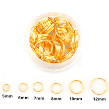New Hot Sale Gold Plated Tone Metal Double Loops Open Jump Rings Necklace Close Tool Ring DIY Jewelry Findings Making 2024 - buy cheap