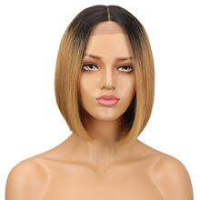 Sleek Human Hair Lace Wigs For Women Brazilian Remy Hair Straight Short Bob Wig Pre Plucked Black Brown wig free shipping 2024 - buy cheap