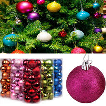 30mm Christmas Xmas Tree Ball Bauble Hanging Party Wedding Ornament Holiday Festival DIY Decoration 2024 - buy cheap