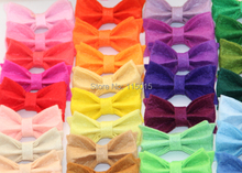120pcs/lot New Arrival Tiny Felt Bows Without Clip Hair Accessories Clothing Accessories Hair Flowers Free Shipping ( 44colors ) 2024 - buy cheap
