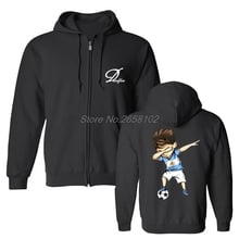 New Dabbing Soccerer Argentina Jersey Sweatshirts Argentinian Footballer funny Men Fleece Cotton Hoodies Hip Hop Coat 2024 - buy cheap