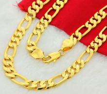 Kiteal Top Quality 24K Gold color chains yellow pure Men Necklaces Jewelry Wholesale 4mm 6mm 8mm 10mm male Chain 2024 - buy cheap