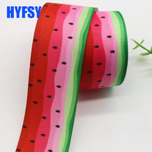 New 25 38mm watermelon pencil ribbon 10 yards DIY handmade materials gift wrapping headwear sewing fabrics Grosgrain ribbons 2024 - buy cheap