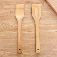 1PC Bamboo Wooden Turner Healthy Natural Non-stick Long Handle Shovel Spatula Cooking Kitchen Utensils 30*6cm 2024 - buy cheap
