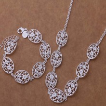wholesale High quality silver plated Fashion jewelry Necklace Bracelet WT-186 2024 - buy cheap