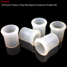 MUXIANG 10 Pcs/lot Good Quality White Pipe Tools Silicone Smoking Tobacco Pipe Protective Bit Rubber Mouthpiece Tip fg0001 2024 - buy cheap