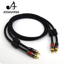 ATAUDIO Hifi rca cable High Purity 4N Oxygen-free Copper RCA Audio Signal Lines 2024 - buy cheap