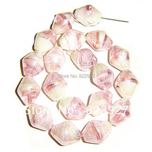 9 pieces per lot, wholesale price! murao glass beads white/pink mix color,1.5mm hole for fashion jewelry project 2024 - buy cheap