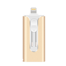 New 3 in 1 OTG USB Flash Drive 32GB 64GB Usb 3.0 Key Metal Pen drive 64GB flash disk Pendrive 128GB USB stick For iPhone Android 2024 - buy cheap