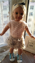 Novo estilo hot 18 polegada American girl roupa da boneca/bonecas acessórios 1 conjunto roupa da boneca roupas para 18 polegada 18 polegadas 2024 - compre barato