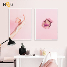 NOOG Modern Fashion Make up Wall Art Canvas Painting Vogue Women Poster and Print Wall Pictures for Living Room Home Decor 2024 - buy cheap