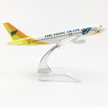Philippines CEBU PACIFIC AIR AEROPLANE MODEL AIRBUS A320 AIRPLANE 16CM METAL ALLOY DIECAST 1:400 AIRPLANE MODEL TOYS FOR CHILDRE 2024 - buy cheap