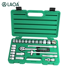 LAOA-Juego de herramientas de reparación de automóviles, llave de tubo, Kit de herramientas de Llave de trinquete, caja de mantenimiento de automóviles, envío desde Polonia, 52 Uds. 2024 - compra barato