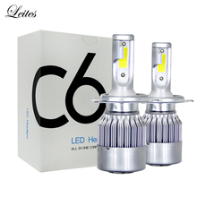 Leites 20pair High Power LED 72W 7600LM 6000k Super White Bulbs C6 H1 H3 H7 9005 9006 H11 H4 Led Headlight For Fog Car Headlight 2024 - buy cheap