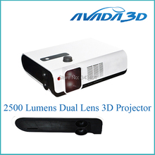 3d-проектор 2500 Lumens с двумя объективами круговой поляризации Full HD 1080 P проектор для 3D кинотеатр 2024 - купить недорого