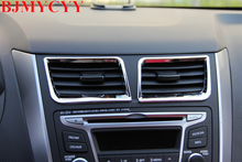 BJMYCYY ABS sedan hatchback salida de aire acondicionado en el medio de los accesorios de decoración para Hyundai Solaris Verna 11-15 2024 - compra barato