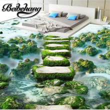 Beibehang-mural 3D personalizado para baño, papel tapiz antideslizante, impermeable, grueso, autoadhesivo, PVC 2024 - compra barato