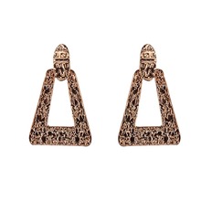 Big Gold ZA Drop Dangle Earrings For Women Fashion Geometric Jewelry Wedding Christmas Vintage Statement Earings Brincos 2018 2024 - buy cheap