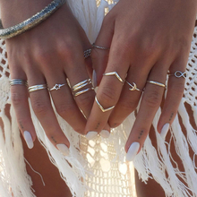 Новое кольцо модное популярное кольцо в богемном национальном стиле для женщин комбинированный набор колец ювелирные изделия оптом 2024 - купить недорого