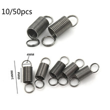 10pcs/50pcs Stainless Steel Small Tension Spring With Hook For Tensile DIY Toys Spring Length:6mm Stretch To 30mm 2024 - buy cheap