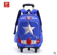 Ziranyu mochila escolar com carrinho, mochila para meninos, carrinho escolar com rodas, bolsa de viagem para crianças 2024 - compre barato
