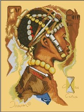 Kit de punto de cruz de calidad superior, hombre africano, personas de África, encantador y Popular, 35099 2024 - compra barato