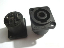 50 шт. спикер 4 контактный разъем совместимый аудио кабель Разъем черный 2024 - купить недорого