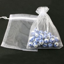 Wholesale 20X30cm 10pcs/lot Transparent Organza Bags With Drawstring For Wedding Jewelry Packaging Beads Pouches Nice Gift Bags 2024 - buy cheap