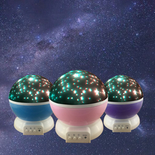 Новинка светящиеся игрушки романтическое звездное небо Светодиодный Ночник проектор батарея USB детские подарки детская лампа для спальни проекционная лампа 2024 - купить недорого