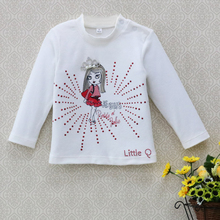 Camiseta de manga larga para niños y niñas, ropa de algodón puro, suave, Primavera, 2021 2024 - compra barato