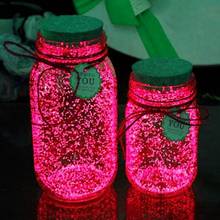 Светится в темноте 10 г Светящиеся вечерние DIY яркие Серебристые песочные краски звезда Желая бутылка флуоресцентные частицы блеск для ногтей 2024 - купить недорого