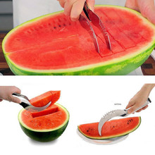 Cut watermelon Stainless Steel Melon Slicer Cutter Corer Server Splitter Watermelon Cantaloupe free delivery 2024 - buy cheap