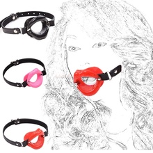 Erotic Toys Slave bdsm Bondage Strap Lips O Ring Gag, Fetish Silicone Open Mouth Gag, Blowjob Adult Sex toys for Couples 2024 - buy cheap