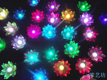 19 см светодиодный искусственный цветок лотоса красочно изменен плавающий цветок воды плавательный бассейн Желая свет лампы фонари для вечеринок 2024 - купить недорого