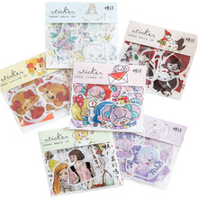 15packs/lot Cute 1903 Girl Series Decorative DIY Stickers Diary Paper Label Sealing Scrapbooking 2024 - buy cheap