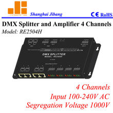 Free Shipping 4channels DMX signal splitter, one to four channel splitter,  ( other models 1 to 2, 1 to 8)   pn:RE2504H 2024 - buy cheap