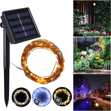 Solar String Lamp 100/200 LEDs Solar Powered Copper Wire Fairy Lights Christmas Party Garlands Solar Garden Waterproof Lights 2024 - buy cheap