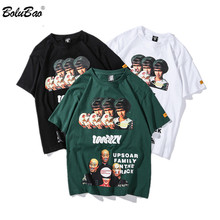 BOLUBAO Fashion Brand Men's T-Shirts Summer New Male Street Clothing T Shirt Men Hip Hop Loose Printing Tee Shirt Tops 2024 - buy cheap