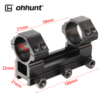 ohhunt 2PCs Tactical Picatinny Weaver One Piece Rail Mount High Profile 30mm Scope Rings Monoblock for Hunting Riflescope Rifle 2024 - buy cheap