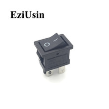 1pcs On-Off KCD1-104 4Pin 4P Black Red Boat Car Rocker Switch 6A 250V 10A 125V AC Button KCD11 15*21 2024 - buy cheap