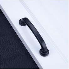 96mm black drawer cabinet pulls knobs antique black dresser cupboard door handles modern simple furniture hardware handles 3.8" 2024 - buy cheap