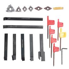 21Pcs 12mm Shank Lathe Turning Tool Holder Boring Bar with Inserts Wrenches 2024 - buy cheap