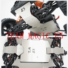 Stainless Steel Chassis Armor Chassis crash plate for TEAM MAGIC TM E5 2024 - buy cheap