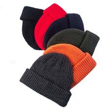 Winter Knitted Wool Cap Men Casual Unisex Solid Color Hip Hop Skullies Beanie Warm Hat for woman Bonnet beanie Hat Gorro 2024 - buy cheap
