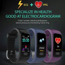 E07 умный Браслет монитор сердечного ритма фитнес-трекер Смарт-браслет ECG/PPG кровяное давление Смарт-часы для IOS Android 2024 - купить недорого