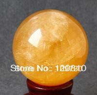 Bola de cristal de cuarzo de calcomanía, citrino Natural, curativa, 80MM 2024 - compra barato